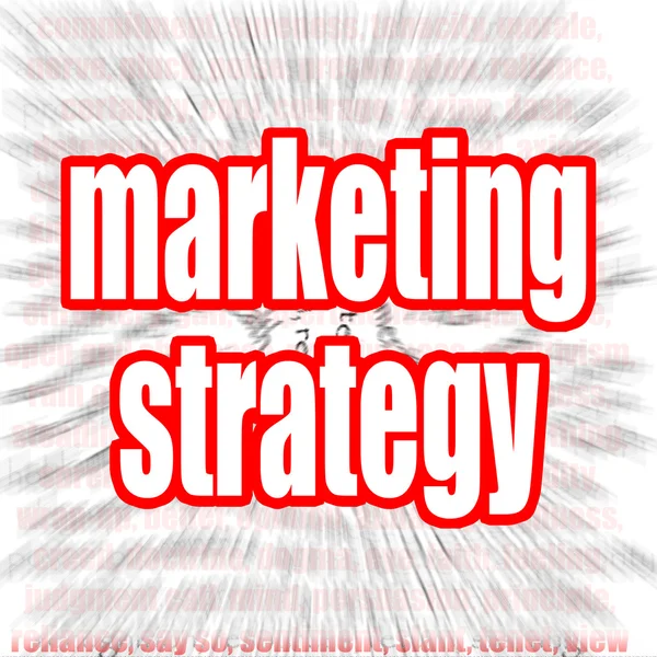 Strategia di marketing Word Cloud — Foto Stock