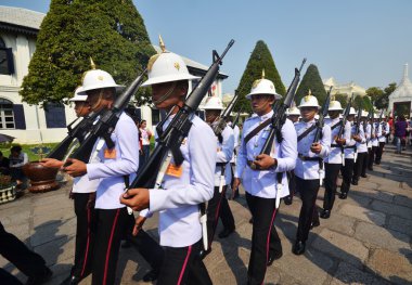 Kings Muhafızlar Grand Royal Palace Bangkok, Tayland için yürüyen