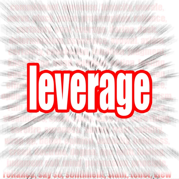 Leverage word cloud — Stock Photo, Image