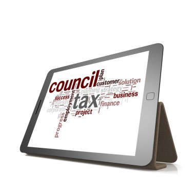 Kelime bulutu tablet Council vergi