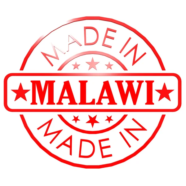 Made in Malawi red seal — Stock Photo, Image