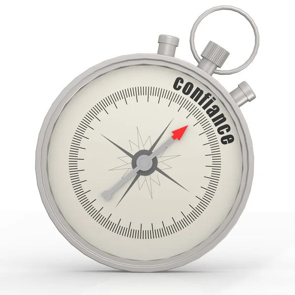 Confiance compass — Stock Photo, Image