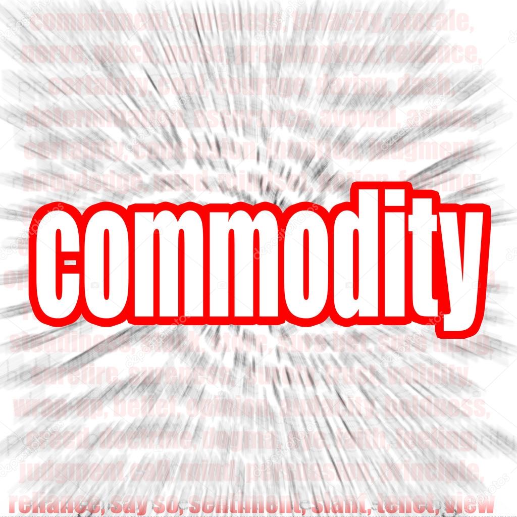 Commodity word cloud