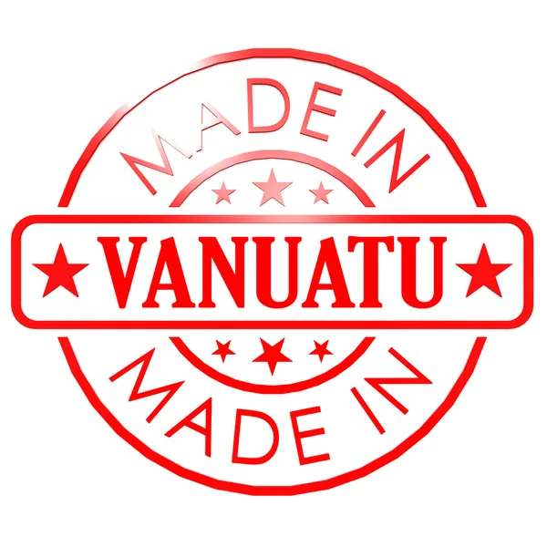 Made in Vanuatu red seal — Stock Photo, Image