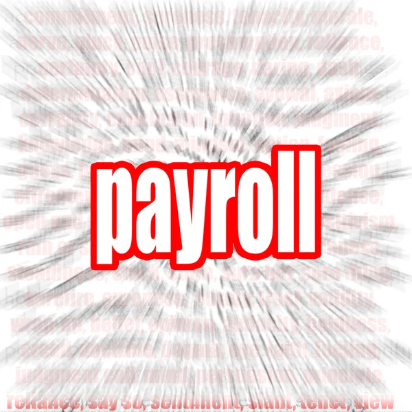 Payroll word cloud — Stockfoto