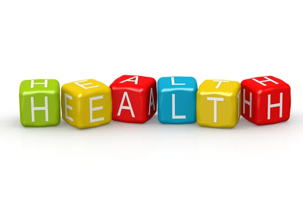 Health colorful buzzword — Stock Photo, Image