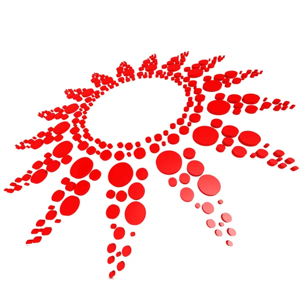 Modello cerchio rosso — Foto Stock