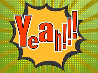 Yeah Comic Speech Bubble