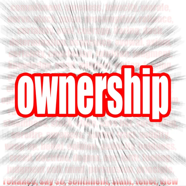Ownership word cloud — Stock Photo, Image