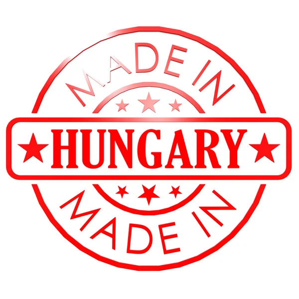 Made in Hungary red seal — 图库照片