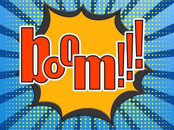 Boom comic speech bubble — Stock Photo, Image