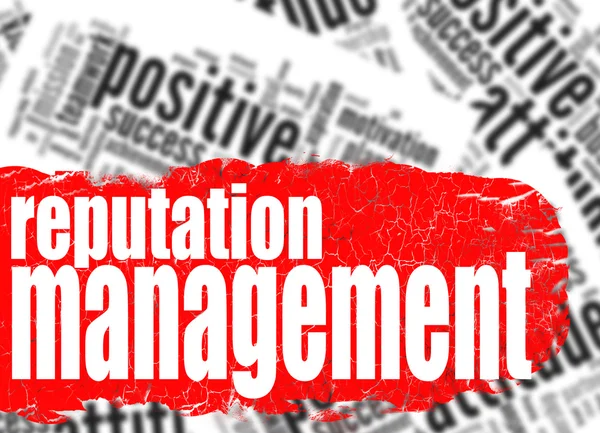 Word cloud reputatiemanagement — Stockfoto