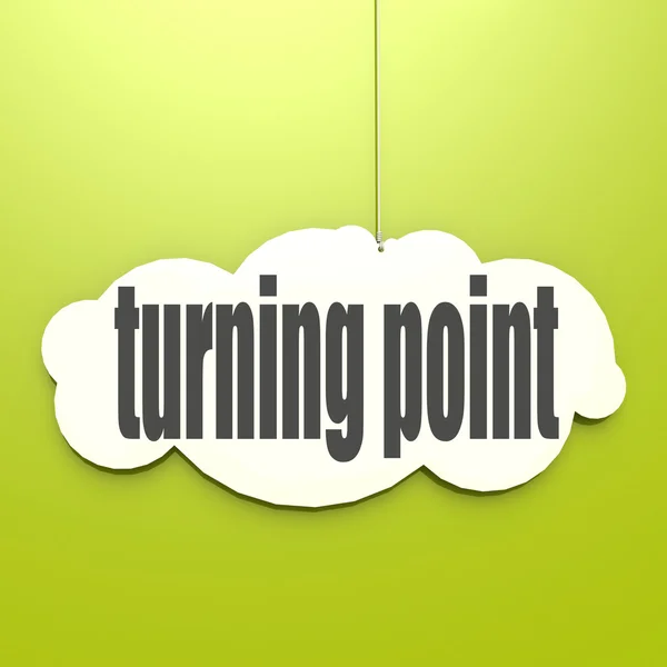 White cloud with turning point — Stock Photo, Image