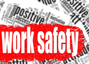 Word cloud work safety clipart
