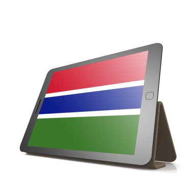 Tablet Gambiya bayrağı ile