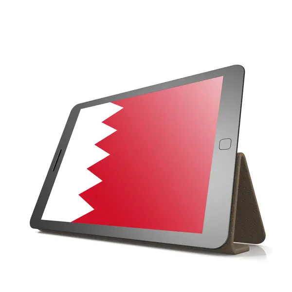 Tableta con Bandera de Bahrein — Foto de Stock