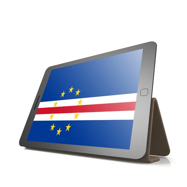 Tableta con Bandera de Cabo Verde —  Fotos de Stock