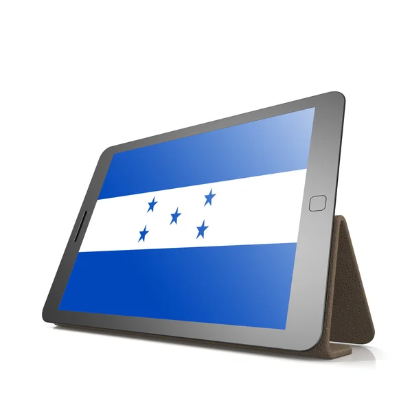 平板电脑与洪都拉斯国旗 — 图库照片