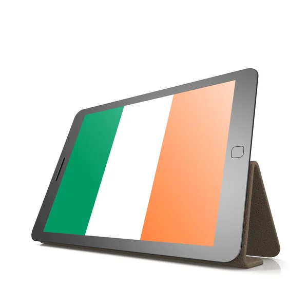 Tablet with Ireland flag — Stock Photo, Image