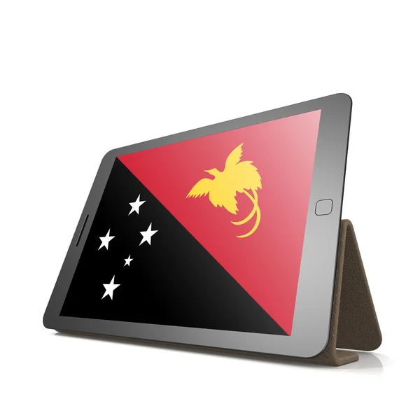 Tablet s vlajkou Papua-Nová Guinea — Stock fotografie