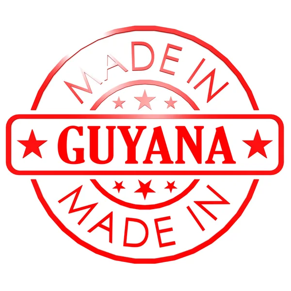 Made in Guyana red seal — Stock Photo, Image
