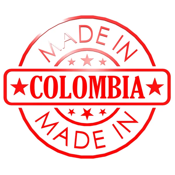 Made in Colombia red seal — Stock Photo, Image