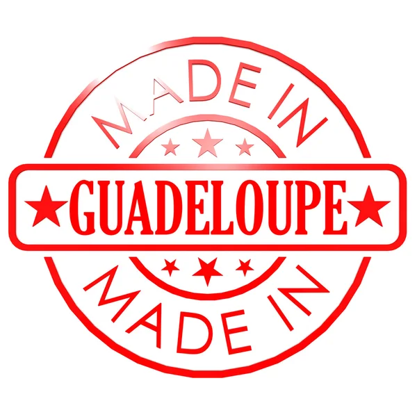 Made in Guadeloupe red seal — Stock Photo, Image