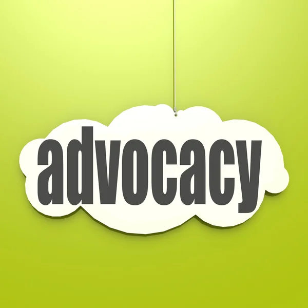 White cloud with advocacy — Stok fotoğraf