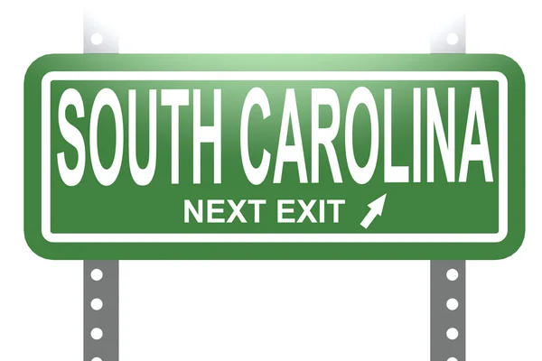 South Carolina green sign board isolated — Stock Photo, Image