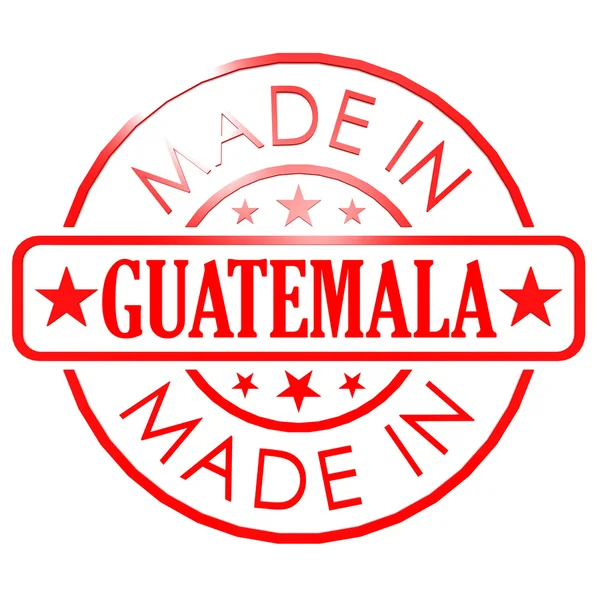 Made in Guatemala red seal — Stock Photo, Image