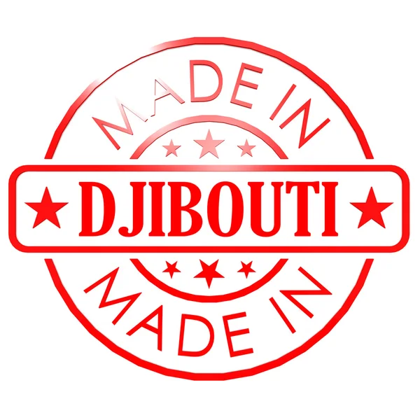 Made in Djibouti red seal — Stock Photo, Image