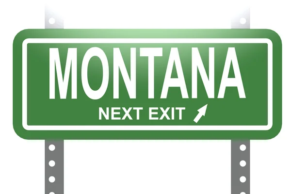 Montana green sign board isolated — Zdjęcie stockowe