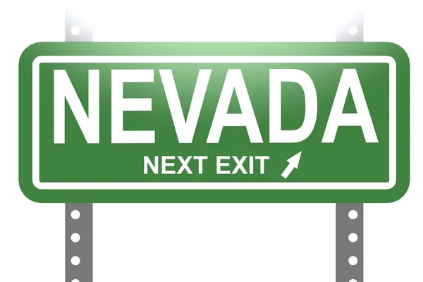 Nevada green sign board isolated — Stock Photo, Image