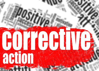 Word cloud corrective action