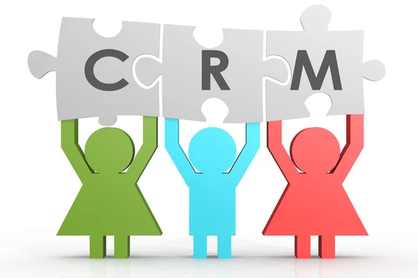 Crm - 顧客関係管理行のパズル — ストック写真