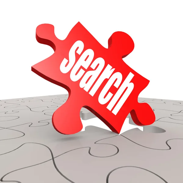 Search word with puzzle background — Stock Photo, Image