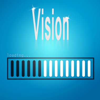Vision blue loading bar