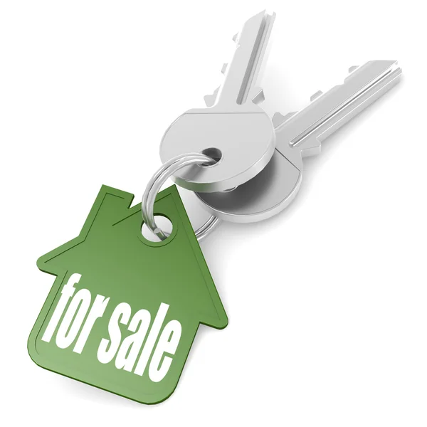 Keychain with for sale word — Stock Photo, Image