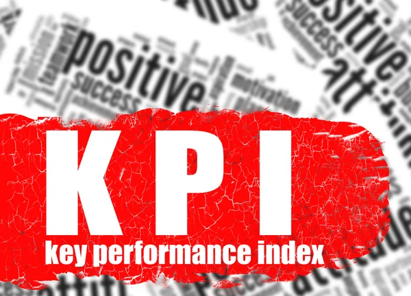 Word cloud key performance index — Stock Photo, Image