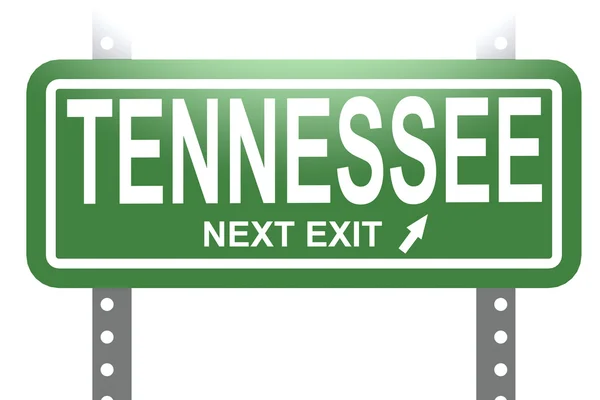 Tennessee green sign board isolated — Stok fotoğraf