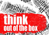 Word cloud think out of the box