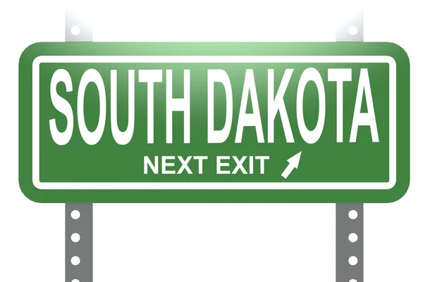 Южная Дакота зеленая табличка изолированы — стоковое фото