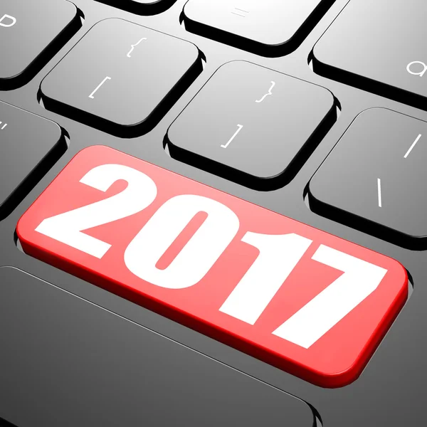 Keyboard on year 2017 — Stock Photo, Image