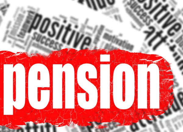 Word cloud pension — Stock Photo, Image