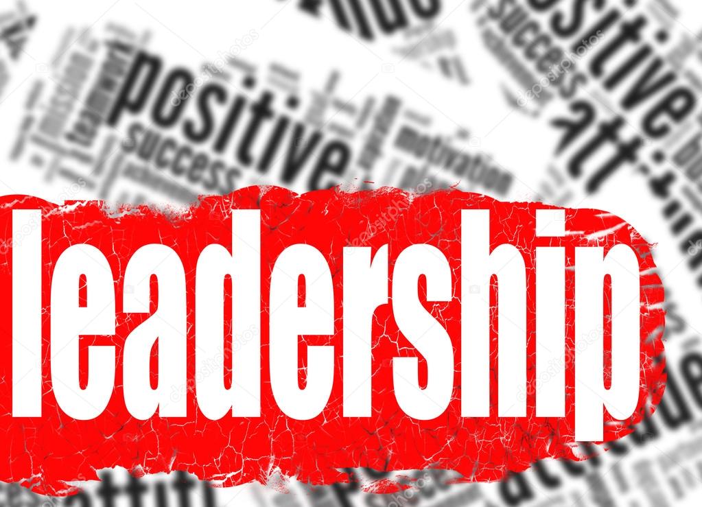 Word cloud leadership business sucess concept