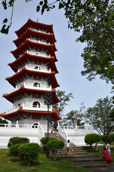 Büyük pagoda bahçede Çin, Singapur — Stok fotoğraf