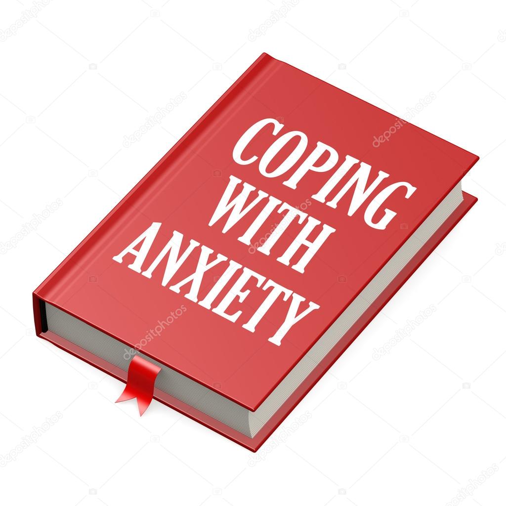 Book with an anxiety concept title