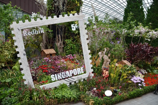 Flower Dome em Jardins pela Baía em Cingapura — Fotografia de Stock