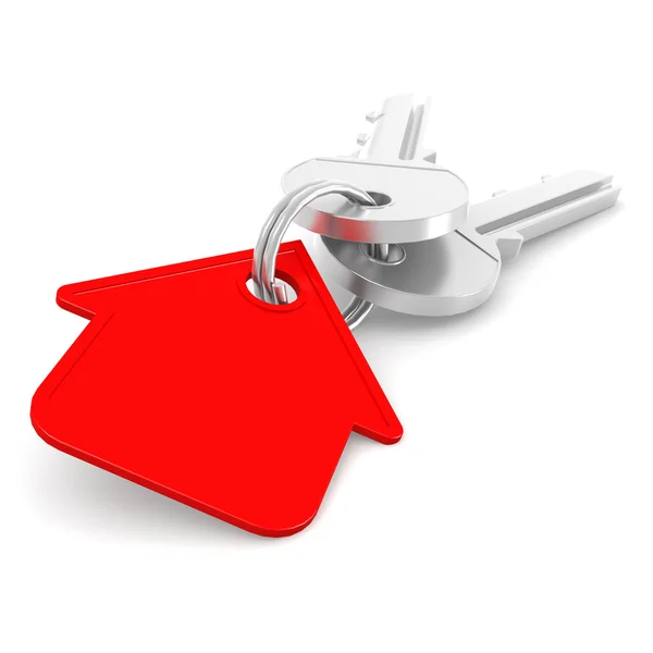 Red house key — Stock Photo, Image