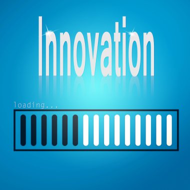 Innovation blue loading bar